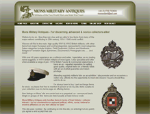 Tablet Screenshot of monsmilitaryantiques.co.uk